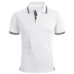 Polos para hombre, venta al por mayor, camisetas ajustadas de manga corta, camiseta de Golf informal con bloque de Color, camiseta Polo de entrenamiento para hombre que absorbe la humedad - Product Image 5