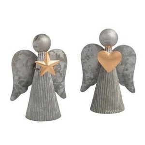 Ángel colgante de Metal, adornos navideños, decoración de árbol hermoso, figuritas festivas de vacaciones para el hogar de temporada y decoración de fiesta - Product Image 6