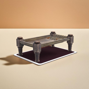 Plato de madera inspirado en la cuna para aperitivos Bandeja de estilo café única para hogares Restaurantes y cafeterías - Product Image 1