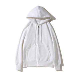 380g Hooded Zipper <b>Cardigan</b> Hoodie <b>Men</b> and Women 100% Cotton Casual Coat <b>Zip</b> up Hoodies&sweatshirts Manufacturer - Product Image 2