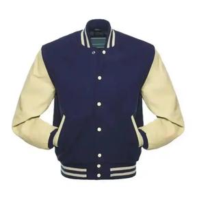 Classic varsity jackets for men Quilted lining sports outerwear College student jackets sale - Product Image 1