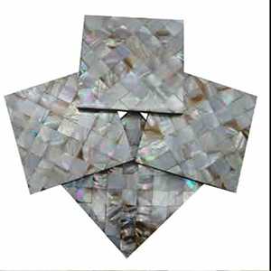 Ensemble de 4 sous-verres diamant MOP vente chaude personnalisé en bois maison et Table à manger tapis et tampons mère de perle dessous de verre - Product Image 6