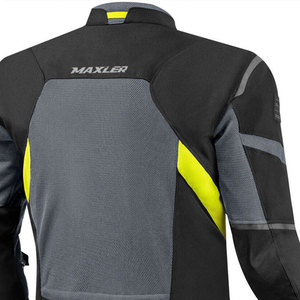 Blouson de moto d'été pour homme homologué CE, respirant avec empiècements en mesh, design imprimé, coupe-vent, doublure imperméable amovible - Product Image 5
