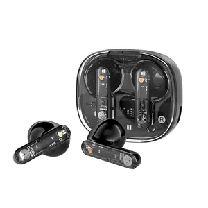 Mini écouteurs stéréo sans fil à faible latence dans l'oreille sport étanche TWS écouteurs de jeu sans fil Mini casque transparent