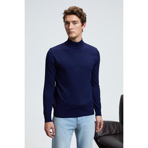 Pull en tricot à col roulé mi-haut pour homme GRIMELANGE REBEL, coupe ajustée basique - Product Image 4