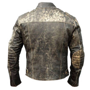 Chaqueta de Cuero para Motociclista 2025 Personalizada de Alta Calidad para Hombre, en Cuero Vacuno Genuino, con Cuello Alto, Capucha y Protección Contra el Viento para Invierno - Product Image 4