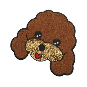 Chenille bordado carta parches para bolsa 3D hierro en Chenille parche bordado carta Chenille parches para sudaderas con capucha - Product Image 6