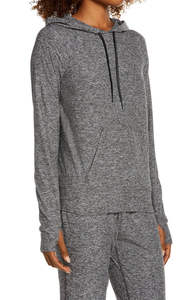 Sudadera ligera para mujer, tejido transpirable, estilo pullover, ideal para usar en capas, para el gimnasio, caminar o descansar. - Product Image 4