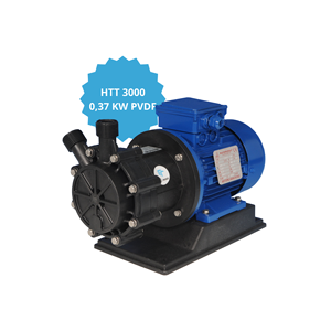 Pompe a turbina magnetiche PVDF modello HTT 3000 PVDF con motore 0,37kw GR 71 2P per pompa dell'acqua magnetica elettrica di pompaggio acido - Product Image 1