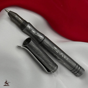 Bolígrafo Personalizable de Acero de Damasco, Exquisito Clip de Bolsillo Forjado a Mano, Regalo de Jubilación con Soporte OEM - Product Image 3