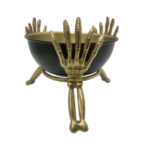 Tazón redondo decorativo de aluminio/hierro con soporte de color de latón diseño único para mesa y decoración del hogar hecho a mano personalizado - Product Image 1