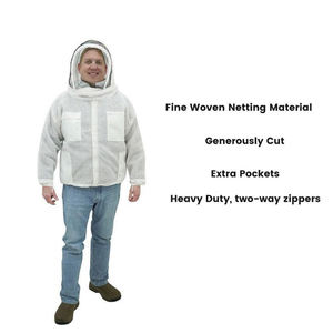 Chaqueta de Apicultura Impermeable al por Mayor, con Ventilación, Hecha de Tela de Algodón, Transpirable, Cómoda, Traje Protector para Adultos - Product Image 4