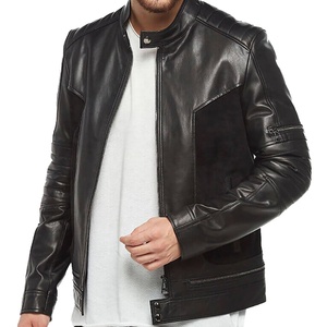 RIVIAN ATLANTIC nueva chaqueta de cuero de ante para hombres 2024 chaquetas de cuero de ante genuino cierre de cremallera suministro ODM - Product Image 5