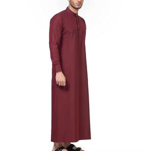 Ropa islámica musulmana árabe saudí de Dubái de alta calidad bordada 2024 Thobe Daffah Jubba Kaftan para hombres - Product Image 4