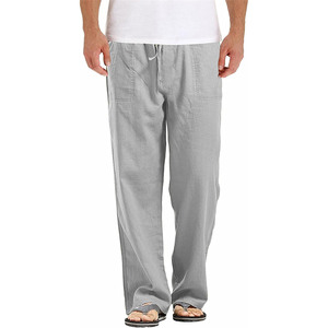 กางเกงผู้ชายวินเทจไซส์พิเศษ2025ผ้าแคนวาสถักเบาเอวสูงแห้งเร็วสไตล์ซัก - Product Image 1