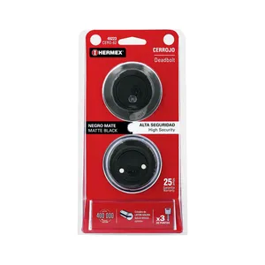 Scatola di serratura chiave nera HERMEX con 3 unità di serrature a punto - Product Image 4
