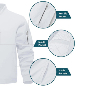 Blouson aviateur imperméable pour hommes et femmes avec options de logo personnalisé Doublure épaisse et protection durable contre le froid - Product Image 3