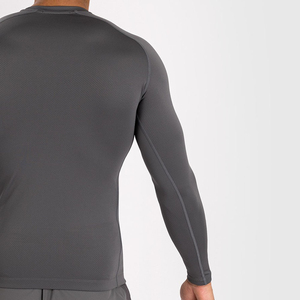 Camisa de compresión de punto para hombre, ligera, suave al tacto, camiseta atlética de manga larga que absorbe la humedad, ajustada y ecológica - Product Image 6