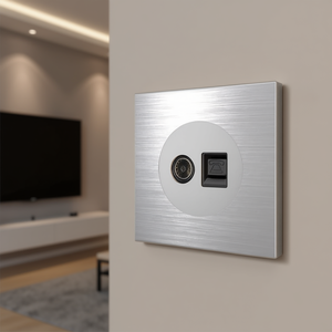 Panneau de commande LED en aluminium gris 86 mm pour TV et téléphone, accessoires téléphoniques - Product Image 3