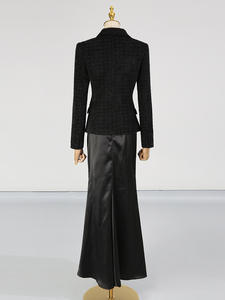 2025 otoño nuevo conjunto de traje de chaqueta de <span class=keywords><strong>Boutique</strong></span> para mujer estilo coreano ajustado elegante traje de dos piezas - Product Image 5