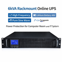UPS en Línea de 1kVA con Batería de Litio de 48V, Montaje en Rack, Monofásico, 230VAC, 50Hz, Onda Sinusoidal Pura, Tiempo de Transferencia de 0ms, Energía de Respaldo para Computadora