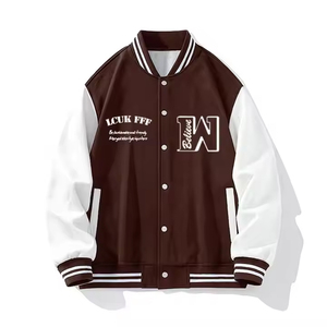 เสื้อแจ็คเก็ตบอมเบอร์สำหรับผู้ชายแบบเป็นทางการสำหรับฤดูหนาว ขายส่ง ปักลายตามสั่ง เสื้อแจ็คเก็ตเบสบอลมหาวิทยาลัยแบบวาร์ซิตี้  แบบซับลิเมชั่น  แบบเปล่า - Product Image 4