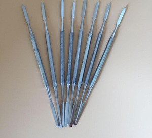 Commercio all'ingrosso OEM/ODM Set di spatole dentali in acciaio inossidabile a doppia punta 3 pezzi cemento dentale e spatola di miscelazione fonte di energia elettrica