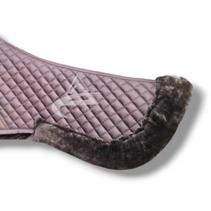 Producto ecuestre piel de oveja media almohadilla de sillín forro de piel de oveja superior cómodo tela de algodón media almohadilla de sillín - Product Image 5