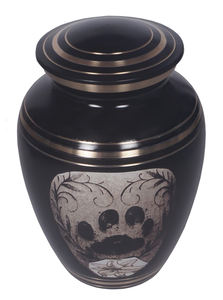 <b>Black</b> Finish Handmade White Glossy Urn <b>Top</b> Selling High Quality Cremation Urn Classic <b>Funeral</b> Supplies <b>For</b> Adult Ashes Finished - Product Image 3