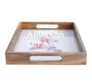 Bandeja de comida de diseño clásico con incrustaciones de hueso, tablero de MDF de alta calidad, bandeja para servir comida, bandeja de desayuno, vajilla, platos - Product Image 5