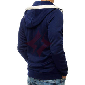 Nouveau sweat à capuche de sport personnalisable 2 tons à la mode hommes anti-rides coton brodé Zip sweat à capuche d'été meilleur prix fabricant - Product Image 2