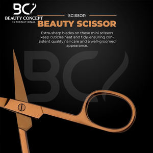 กรรไกรตัดเล็บสีโรสโกลด์ อุปกรณ์ทำเล็บขนาดเล็ก สำหรับตัดหนังกำพร้า คิ้ว ขนตา หนวด เครา ใบมีดคม - Product Image 6