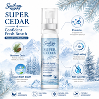Spray Bucal SUPER CEDAR con Menta, Spray Natural para Refrescar la Boca y Eliminar el Mal Aliento, Sin Alcohol