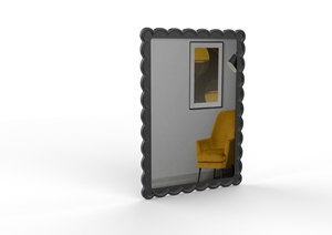 Miroir métallique d'inspiration vintage parfaitement avec le verre réfléchissant moderne un ajout polyvalent à tout miroir sur pied d'espace - Product Image 6