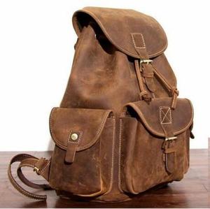 Bolsos de cuero marrón claro hechos a mano personalizados con patrón simple para tiendas de moda y reventa - Product Image 1