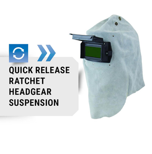 Vente en gros de vêtements de sécurité de haute qualité en cuir de vachette fendu capot de sécurité industrielle robuste Design parfait avec capuchon de soudage - Product Image 4