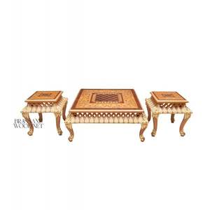 Juego de Mesa de Madera Tallada a Mano Clásico de Lujo - Product Image 1