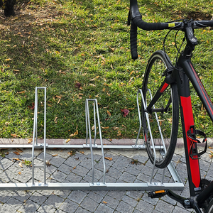 Support de stationnement vertical pour vélos en acier galvanisé, 5 pièces, 175 x 40 cm, ECO - Product Image 3