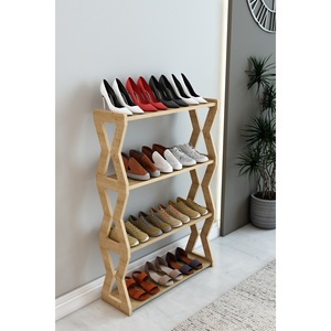 Étagère de cuisine en bois Selin Sapphire Oak à 4 niveaux, support à épices et organisateur de comptoir - Product Image 5