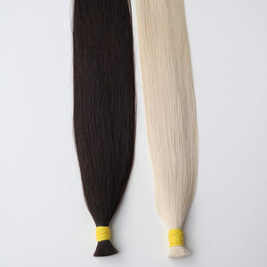 Extensions de cheveux en vrac de haute qualité au prix de gros 100 grammes 10 pouces cheveux vierges de couleur claire doublement étirés - Product Image 1