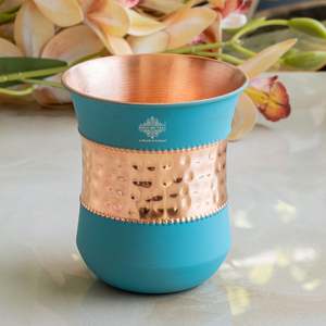 แก้วทองแดงแท้ 300 มล. ผิวสัมผัสแบบกึ่งไหม สำหรับเป็นของขวัญ - Product Image 1