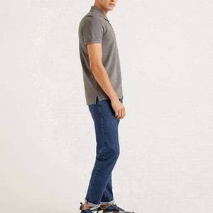 Venta al por mayor de diseño personalizado de estilo de la calle de alta calidad liso de los hombres Polo de manga corta de algodón personalizado de color sólido camisas - Product Image 4