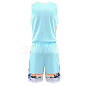 Uniformes de basket-ball uniformes de basket-ball légers pour le meilleur produit uniforme de basket-ball fait par polyester d'équipe - Product Image 2