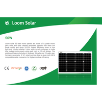 Loom Solar 50 Watt - 12 Volt Mono kristallines Solar panel für Solar-Home-Light-System und Aufladen von kleinen Batterien, mobil
