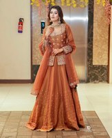 Ensemble Salwar Style Traditionnel Indien pour Femme, Chemise Décontractée, Dupatta en Fausse Fourrure Multicolore, Spécial Réception de Fête d'Hiver