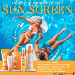SPF50 crema solare sole siero OEM ODM coreano produttore cosmetico sbiancante crema idratante protezione UV cura della pelle - Product Image 2