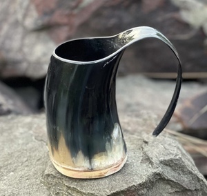 En vente viking boire corne tasse tasse bière acier voyage tasse camping résine tasse avec poignée méga tasse avec haute popularité - Product Image 4