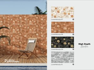 กระเบื้องผนังเซรามิกภายนอกขนาด300X450มม. | กระเบื้องดิจิตอลความสูงที่ทันสมัยสำหรับผนังกลางแจ้ง - Product Image 4