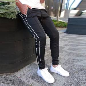 กางเกงวิ่งผ้าฟลีซสำหรับผู้ชายกางเกงวิ่งลายทางกางเกงวอร์มผ้าฝ้ายสำหรับใส่ไปยิมฟิตเนสกางเกงกีฬา20224 - Product Image 3