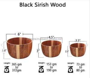 Cuenco de madera personalizado para servir, Frutero de nueces para uso Multiusos y con la mejor calidad Absolut - Product Image 3